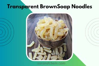 Transparent Brown soap noodles